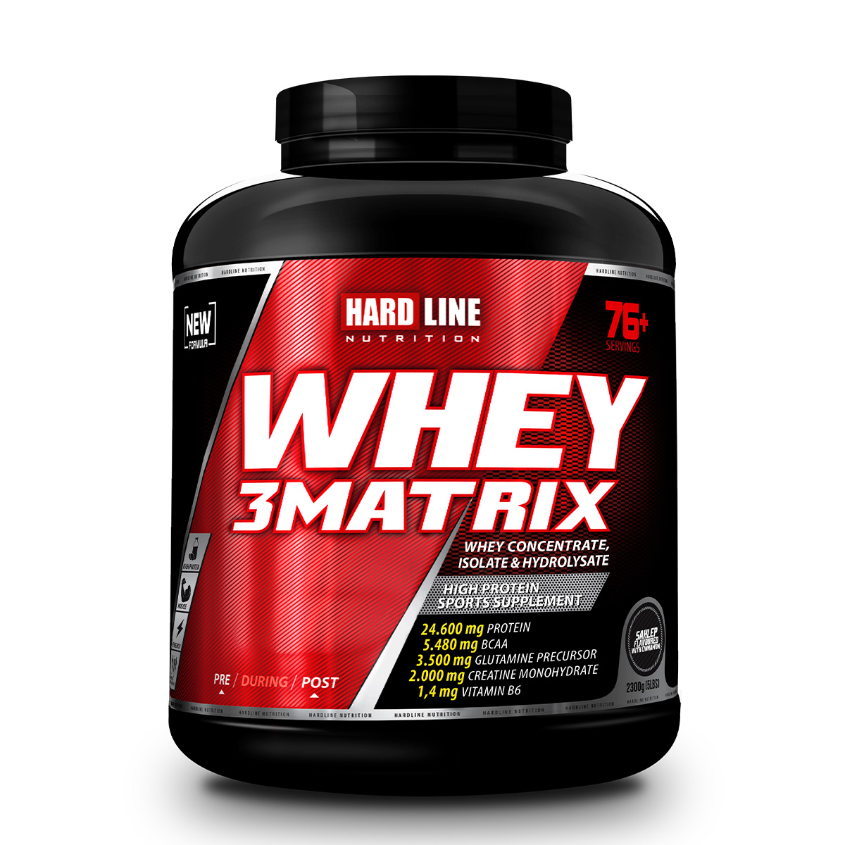 Hardline Whey 3Matrix 2300g